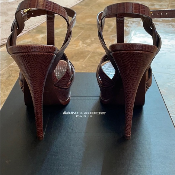 YSL Tribute crocodile effect sandal - Picture 6 of 7